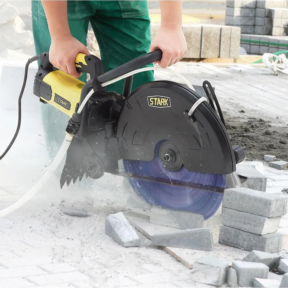 STARK USA 16 in. 3200-Watt Circular Cut Concrete Saw Cutter with Water Line Attachment (No-Blade), photo 2 of 12