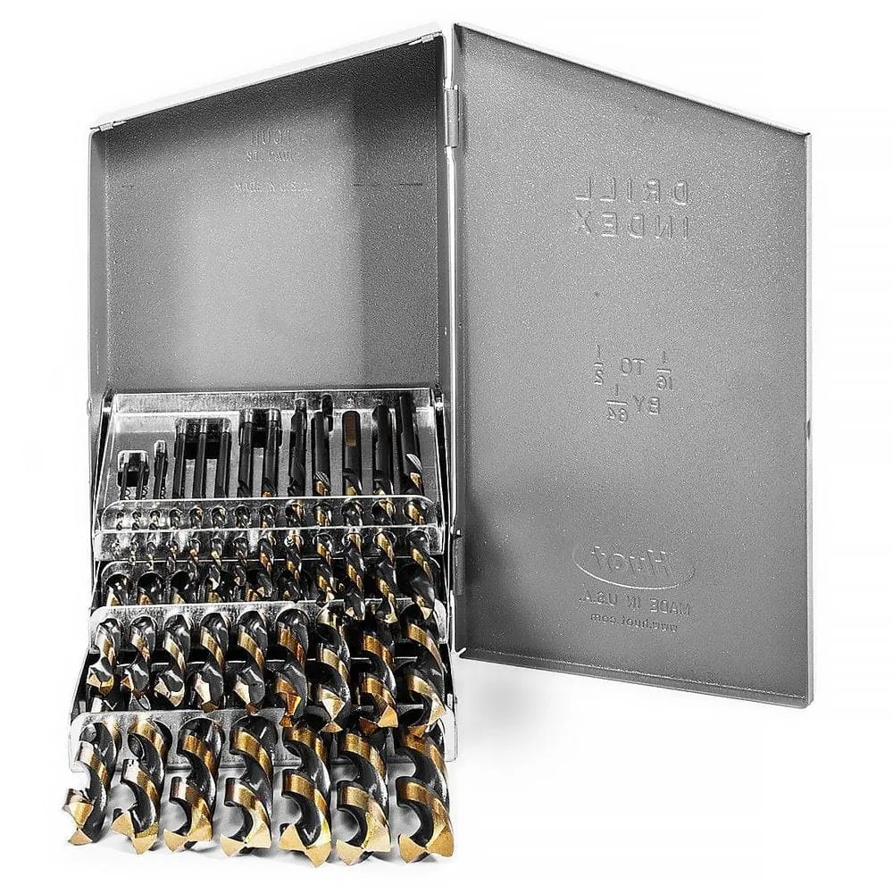 STARK USA 29-Piece 1/16 in. to 1/2 in. Left-Hand Cobalt Coated High Speed Steel Drill Bit Set Index, photo 2 of 5
