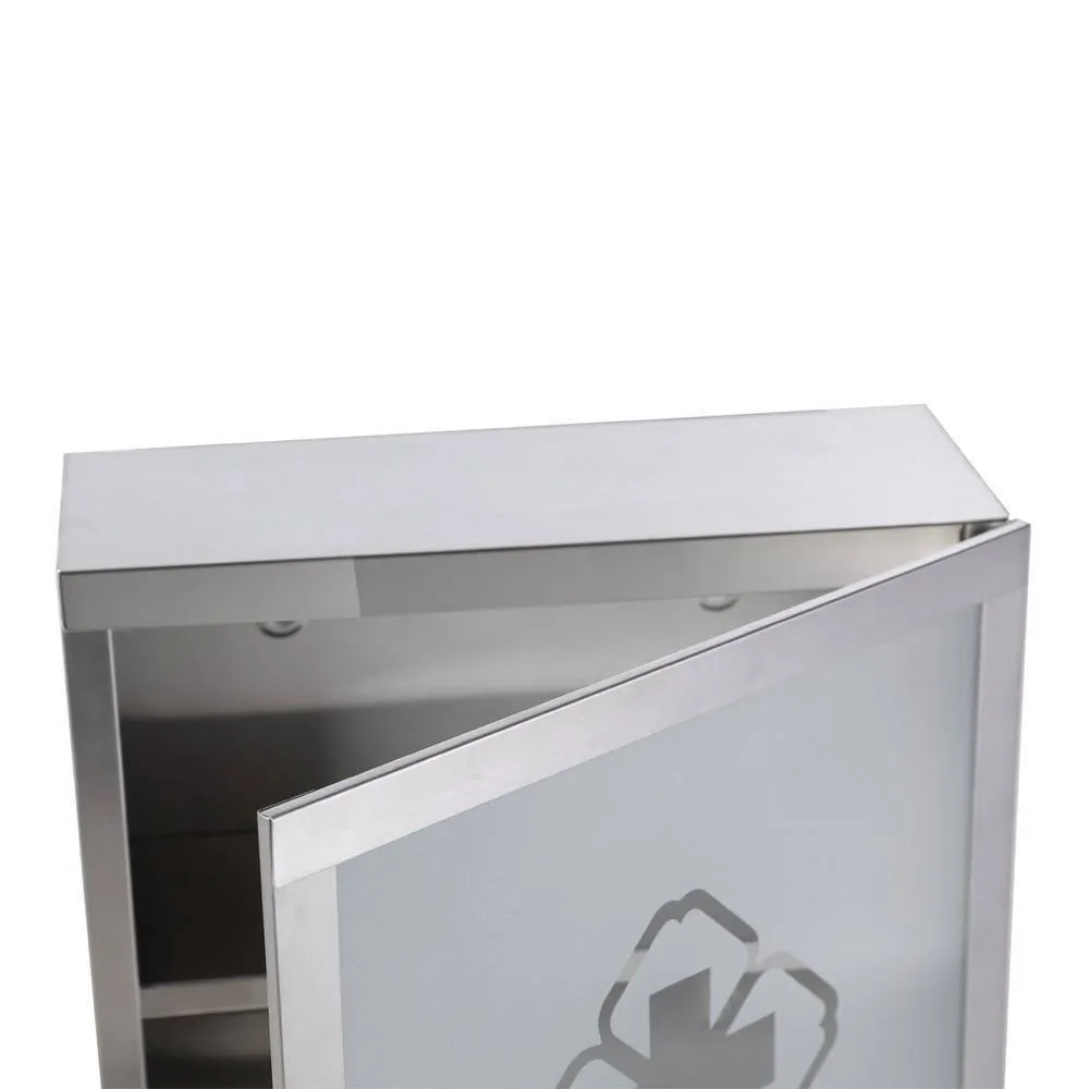 RENOVATORS SUPPLY MANUFACTURING Mini Clove 11-3/4 in. Width x 11-3/4 in. Height Stainless Steel Recessed or Surface Mount Bathroom Medicine Cabinet, photo 7 of 7