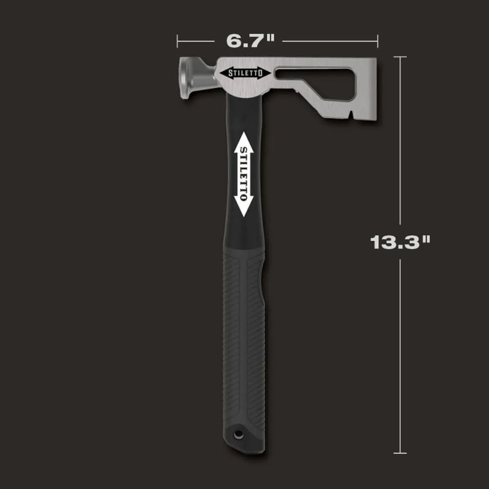 Stiletto 9 oz. Drywall Axe Fiberglass Hammer with 13 in. Handle, photo 3 of 7
