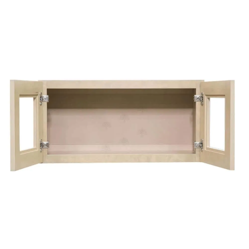 LIFEART CABINETRY Lancaster Shaker Assembled 36x15x12 in. Wall Mullion Door Cabinet with 2 Doors in Stone Wash, photo 3 of 8