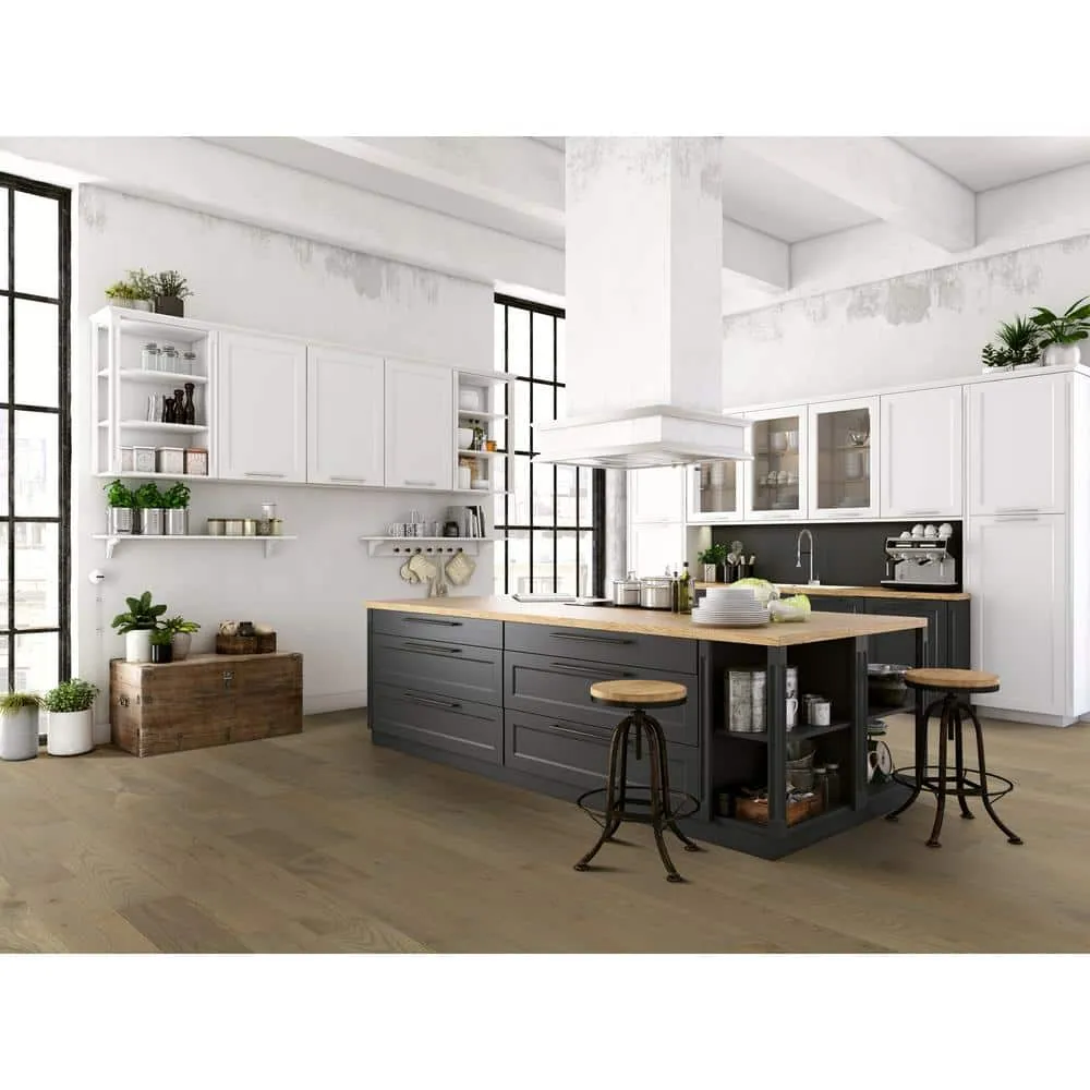 Blue Ridge Hardwood Flooring Castlebury Stonington White Oak 3/8 in. T x 6 in. W Click Lock Engineered Hardwood Flooring (30.5 sq. ft./Case), photo 6 of 6