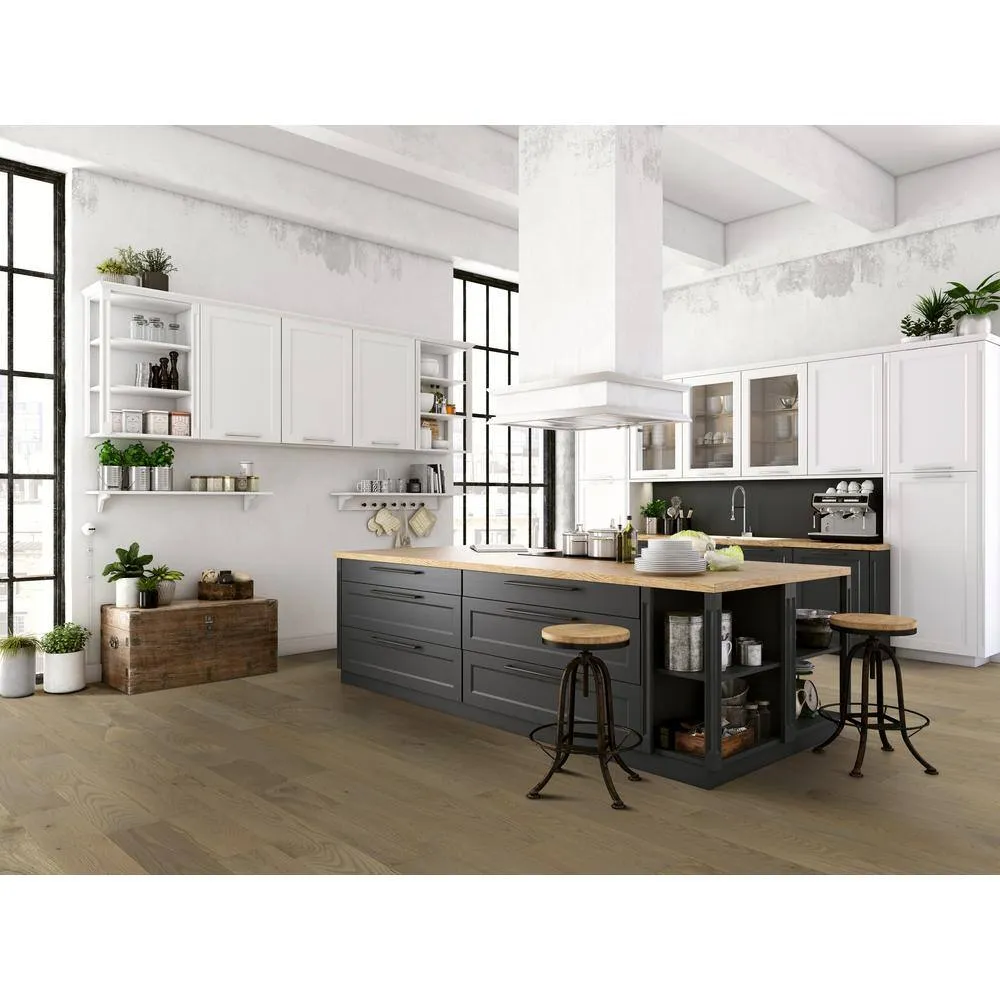 Blue Ridge Hardwood Flooring Castlebury Stonington Eurosawn White Oak 3/4 in. T x 5 in. W Wire Brushed Solid Hardwood Flooring (20 sq.ft./case), photo 6 of 6