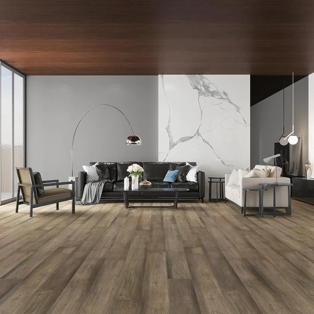 ACQUA FLOORS Striking Rylee 1/4 in. T x 7.5 in. W Click Lock Hand Scraped Engineered Hardwood Flooring (23.32 sq.ft./case), photo 2 of 2