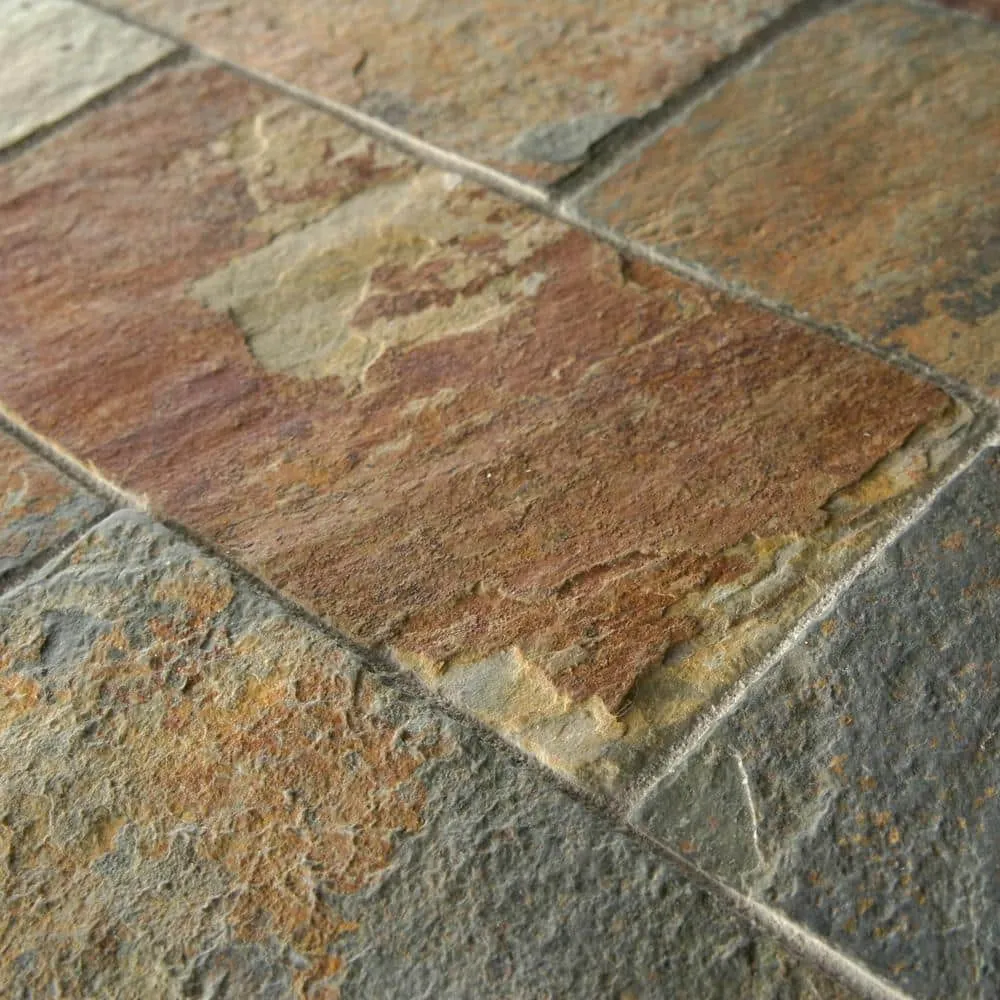Merola Tile Crag Subway Sunset 11-3/4 in. x 11-3/4 in. x 10 mm Slate Mosaic Tile, photo 7 of 8