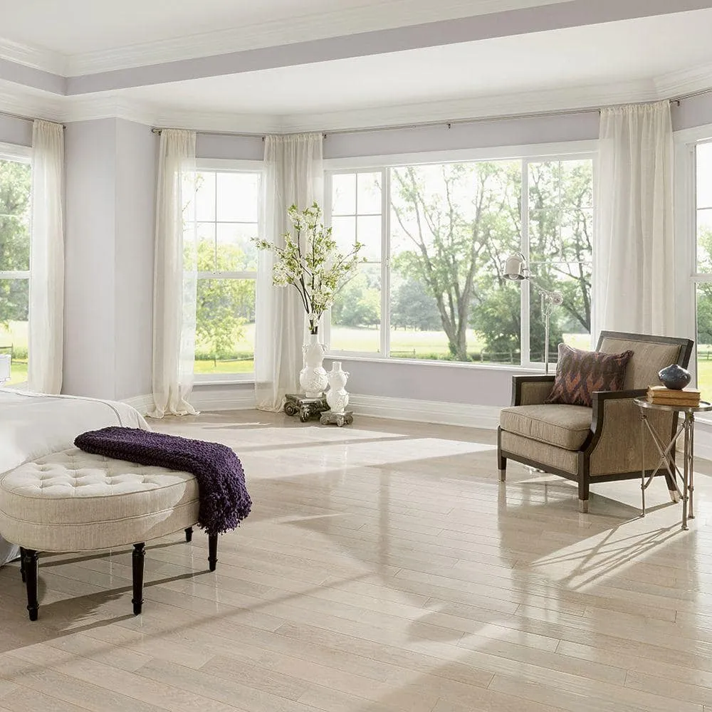 Bruce American Originals Sugar White Oak 3/8 in. T x 5 in. W T+G Smooth Engineered Hardwood Flooring (22 sq.ft./ctn), photo 2 of 3
