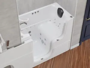 Universal Tubs HD Series 2953WCA Wheelchair Accessible 53 in. Walk-In Whirlpool Bathtub, White, with 1.6 GPF Single-Flush Toilet, photo 16 of 18