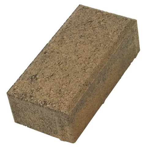 Holland 4 × 8 in Tan/Brown Rectangle Concrete Paver