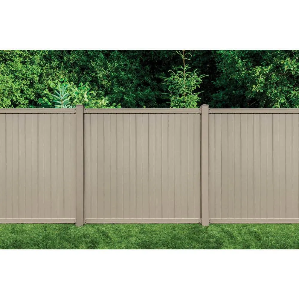 SIXTH AVENUE BUILDING PRODUCTS SUPPLYING THE WORLD Sixth Avenue Tan Vinyl Fence Post Kit with 4 Brackets and Cap, photo 2 of 2