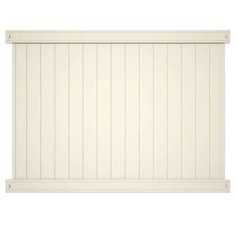 Tan Vinyl Privacy Fence Panel