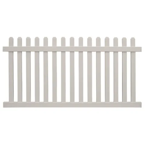 Chelsea 5x8 Tan Vinyl Picket Fence Panel