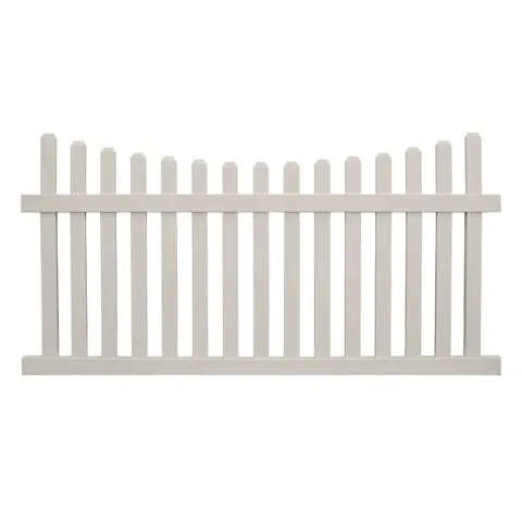 Ellington Tan Vinyl Picket Fence