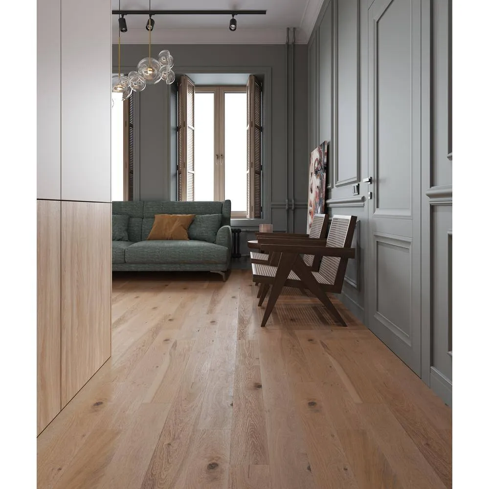 ACQUA FLOORS Tate Oak 1/4 in. T x 5 in. W Click Lock Engineered Hardwood Flooring (16.68 sq.ft./case), photo 6 of 7
