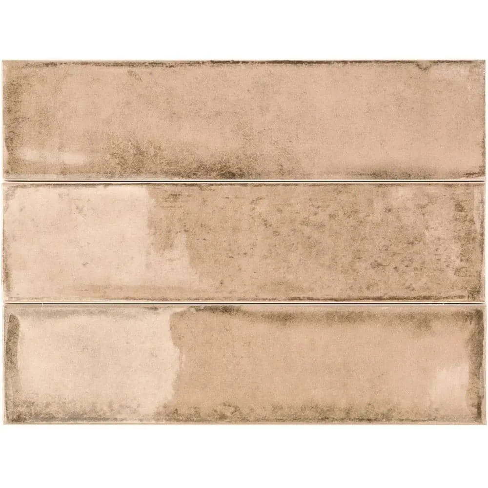 Ivy Hill Tile Moze Taupe 3 in. x 12 in. 9 mm Ceramic Wall Tile (22-Piece) (5.38 sq. ft./ Box), photo 4 of 8