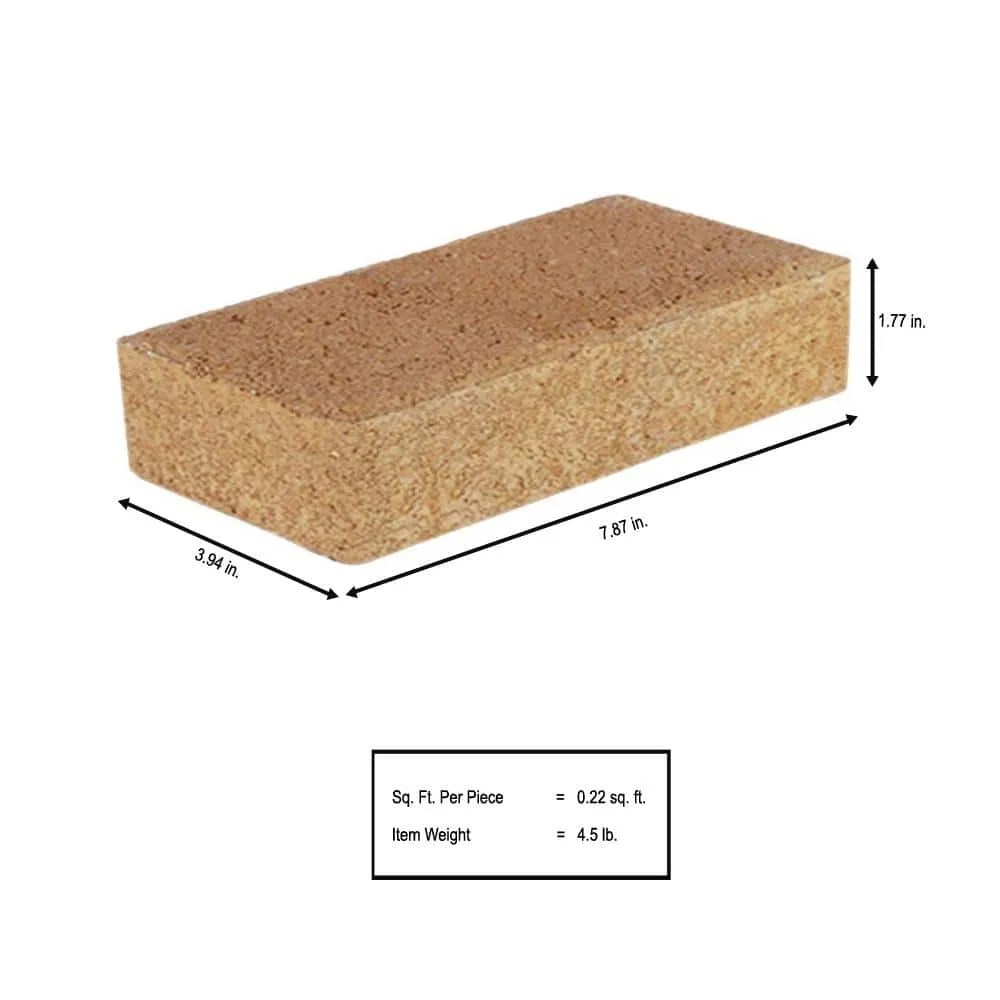 Pavestone Holland 7.87 in. L x 3.94 in. W x 1.77 in. H 45 mm Terra Cotta Concrete Paver (672-Piece/145 sq. ft./Pallet), photo 4 of 5