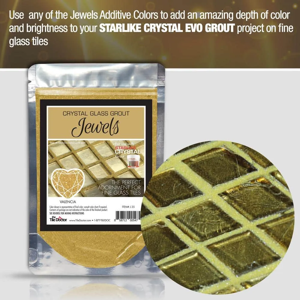 The Tile Doctor 75g Crystal Glass Grout Jewels Valencia (1-Pack), photo 3 of 7