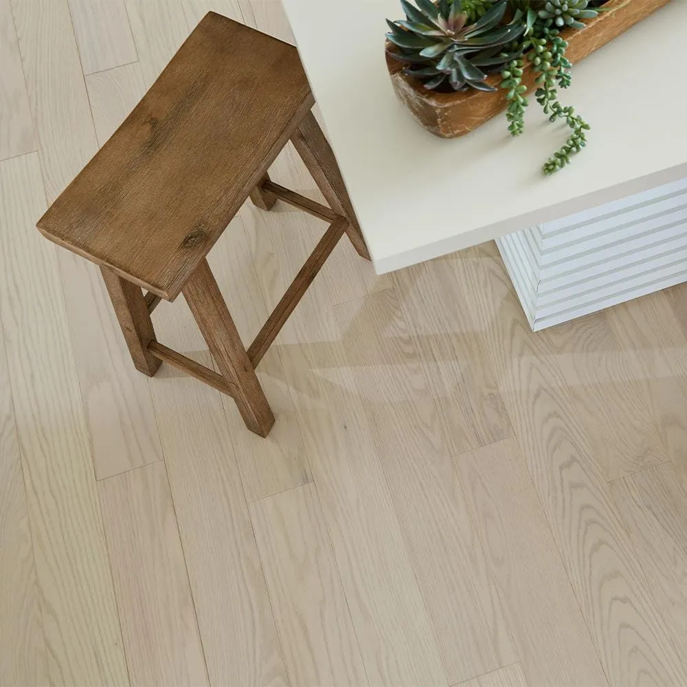 Blue Ridge Hardwood Flooring Northern Coast Thin Ice Oak 3/4 in. T x 3 in. W Smooth Solid Hardwood Flooring (24 sq.ft./case), photo 4 of 11
