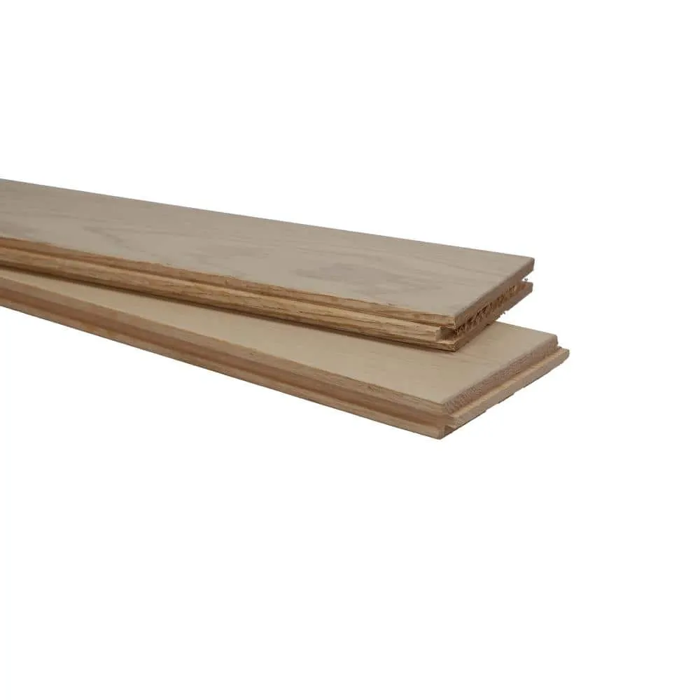 Blue Ridge Hardwood Flooring Northern Coast Thin Ice Oak 3/4 in. T x 4 in. W Smooth Solid Hardwood Flooring (16 sq.ft./case), photo 8 of 11