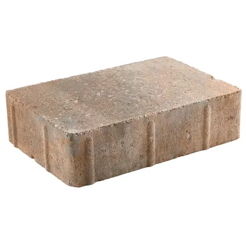 Vintage 8.86 in long · 5.91 in wide · 2.36 in high Three Tone Brown Concrete Paver