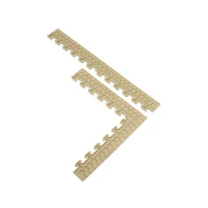 Norsk 9.5 in. x 18.5 in. Gray Multi-Purpose Dove Commercial PVC Garage Flooring Tile Trim Kit (20 sq. ft.), photo 2 of 4