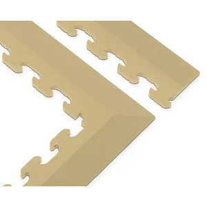 Norsk 9.5 in. x 18.5 in. Beige Multi-Purpose Commercial PVC Garage Flooring Tile Trim Kit (20 sq. ft.), photo 2 of 3
