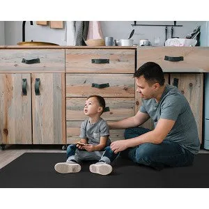 Norsk Black 24 in. x 24 in. x 0.47 in. Foam Garage Flooring Interlocking Mat (6-Pack), photo 2 of 6