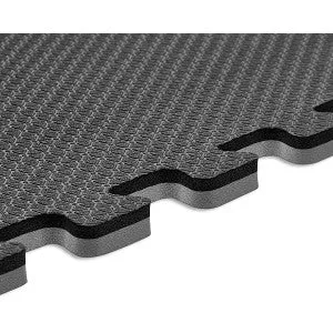 Norsk Black/Blue 24 in. x 24 in. x 0.51 in. Foam Interlocking Reversible Floor Mat (6-Pack), photo 2 of 6
