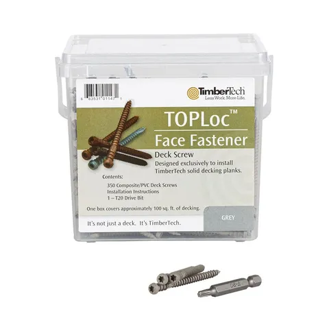 TOPLoc Gray Composite Deck Screws