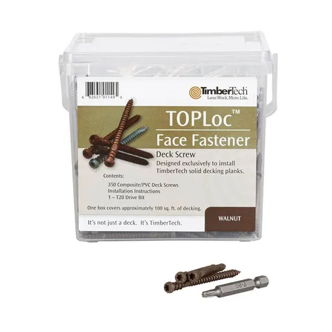 TOPLoc Composite Walnut Deck Screws