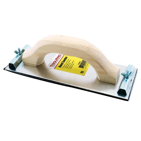3-3/8 × 9-3/8 in Aluminum Drywall Hand Sander with Wood Handle