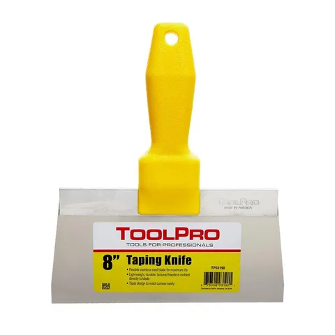 8 in. Stainless Steel Taping Knife with Textured Handle