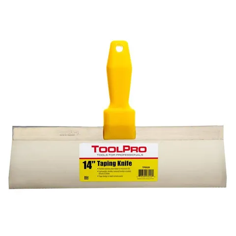 14 in. Stainless Steel Taping Knife with Textured Handle