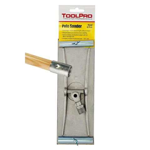 3-3/8 × 9-3/8 in Swivel Head Drywall Pole Sander with 48 in. Wood Handle