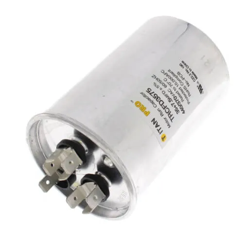 Titan Pro TRCFD3575 35/7.5 MFD Round Dual Motor Run Capacitor (440/370V), photo 2 of 3