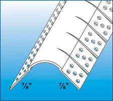 3/4 in. Large Bullnose Archway Corner Bead, Flexible Vinyl, 10 ft