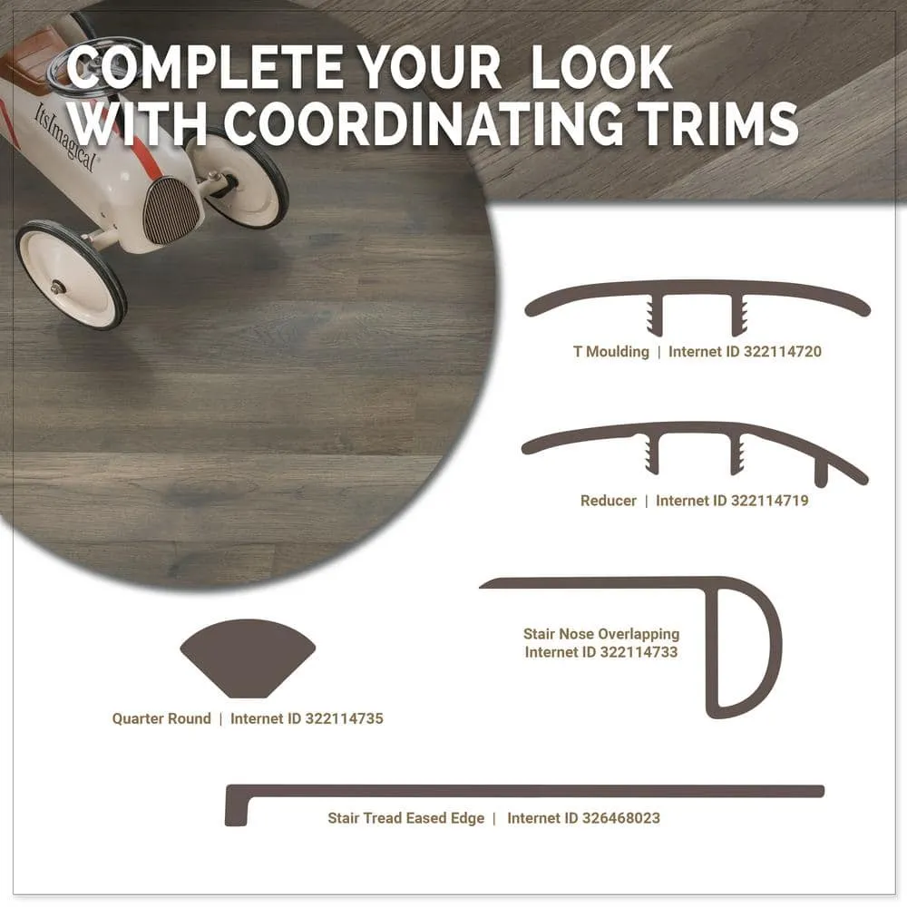 A&A Surfaces Woodridge Tulane 0.28 in. x 6.5 in. Waterproof Wire Brushed Engineered Hardwood Flooring (1040.16 sq. ft./pallet), photo 10 of 10