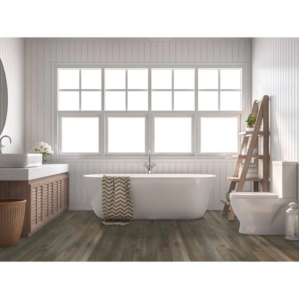 A&A Surfaces Woodridge Tulane 0.28 in. x 6.5 in. Waterproof Wire Brushed Engineered Hardwood Flooring (21.67 sq. ft./case), photo 4 of 9