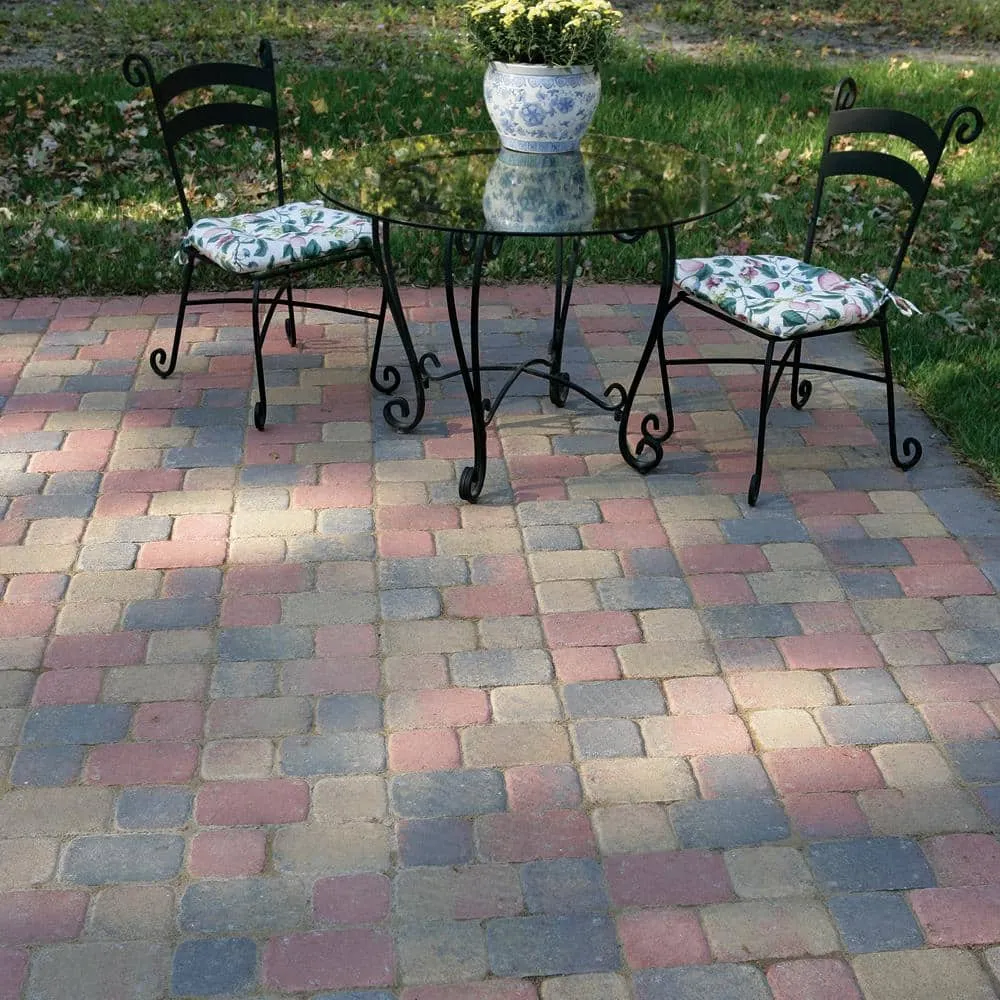 Pavestone 5.51 in. L x 5.51 in. W x 1.77 in. H Oldtown Blend Plaza Concrete Paver Tumbled (672-Pieces/140 sq. ft./Pallet), photo 3 of 4