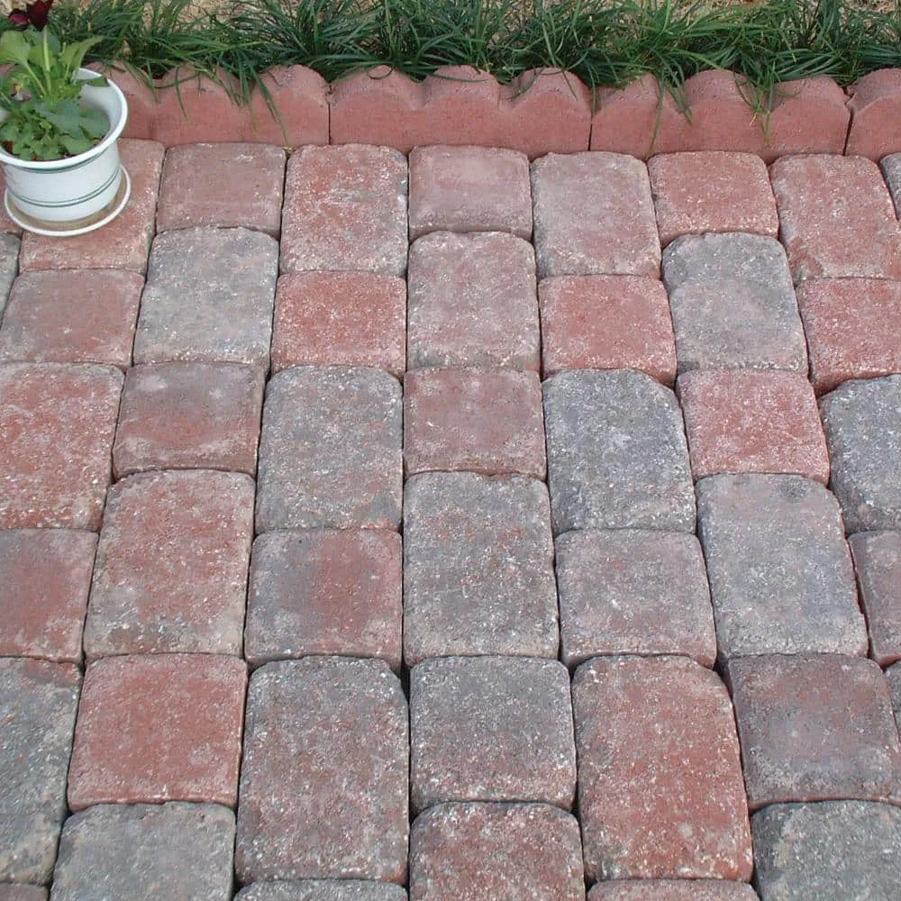 Pavestone 5.51 in. L x 5.51 in. W x 1.77 in. H Oldtown Blend Plaza Concrete Paver Tumbled (672-Pieces/140 sq. ft./Pallet), photo 2 of 4