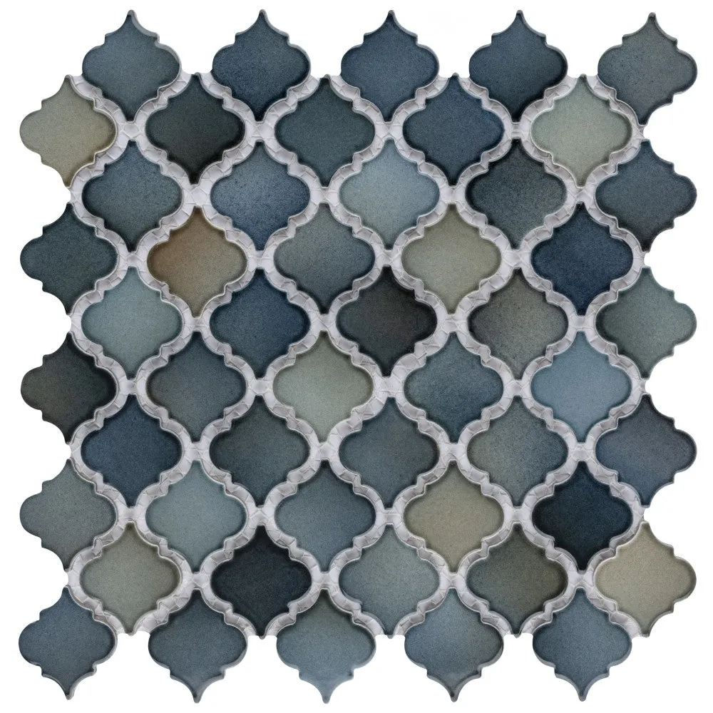 Merola Tile Hudson Tangier Atlantis 12-3/8 in. x 12-3/8 in. Porcelain Mosaic Tile (10.96 sq. ft. / Case), photo 5 of 8