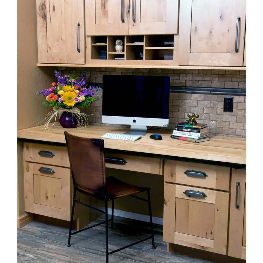 HARDWOOD REFLECTIONS 6 ft. L x 39 in. D Unfinished Birch Solid Wood Butcher Block Island Countertop With Eased Edge, photo 10 of 14