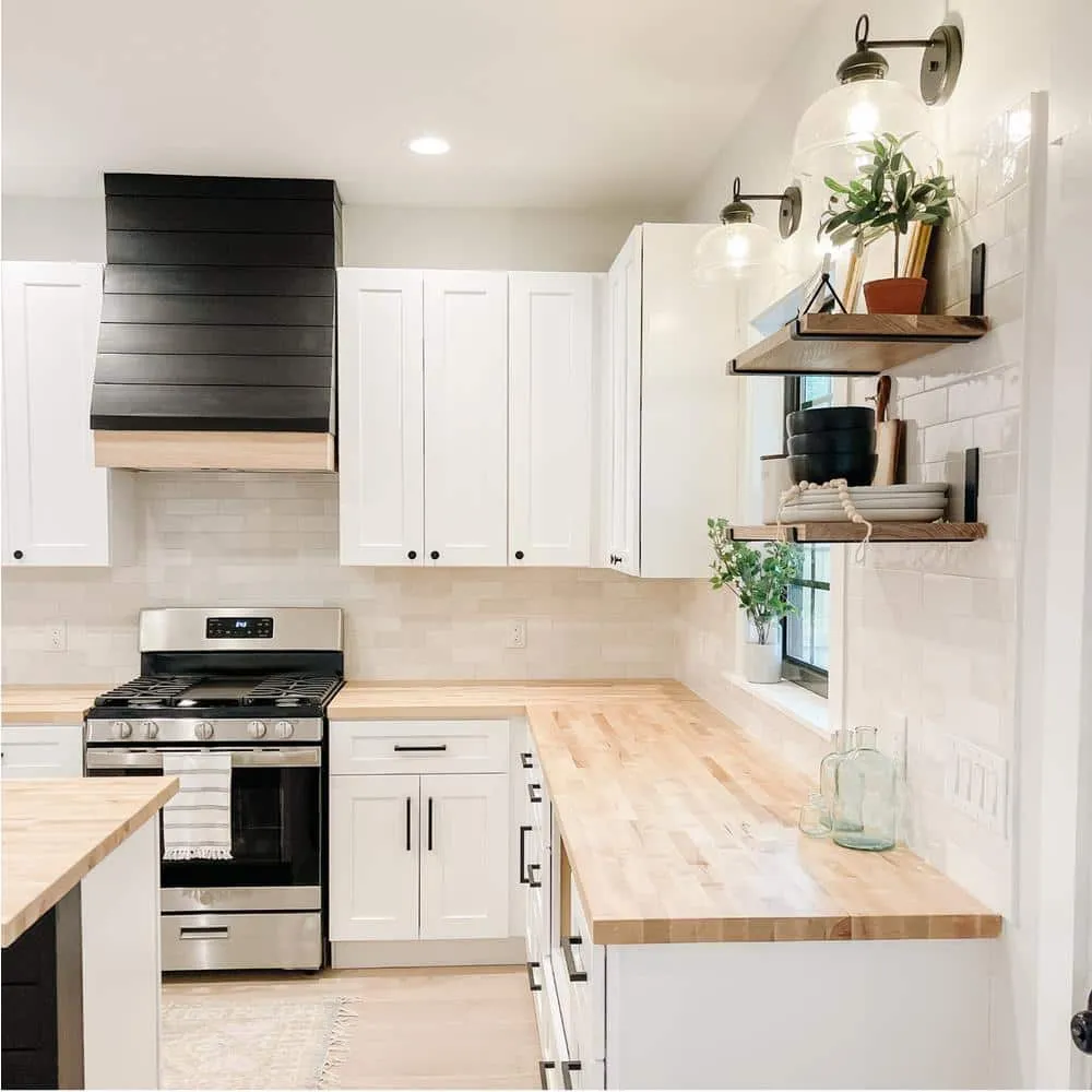 HARDWOOD REFLECTIONS 6 ft. L x 39 in. D Unfinished Birch Solid Wood Butcher Block Island Countertop With Eased Edge, photo 3 of 14
