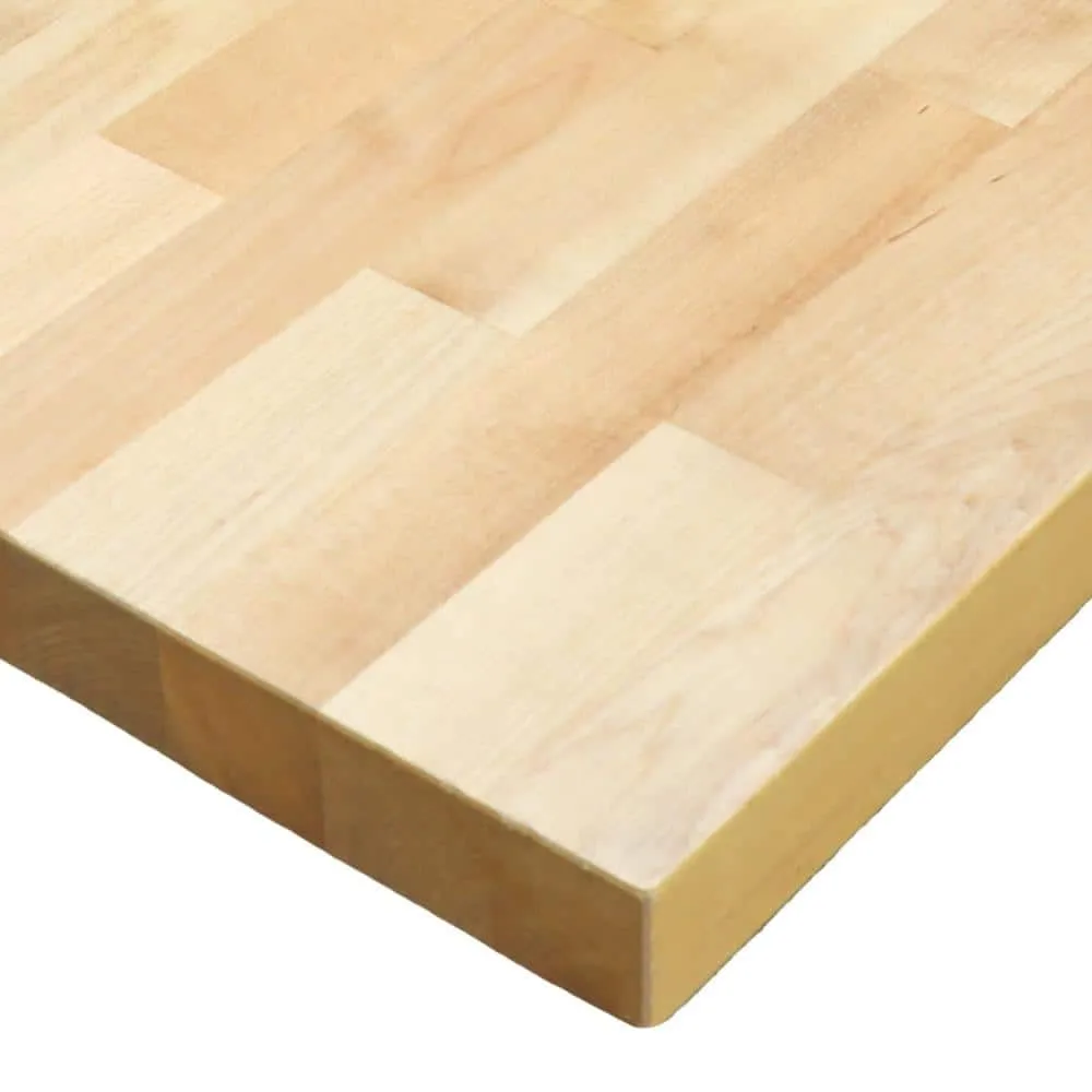 HARDWOOD REFLECTIONS 6 ft. L x 39 in. D Unfinished Birch Solid Wood Butcher Block Island Countertop With Eased Edge, photo 12 of 14