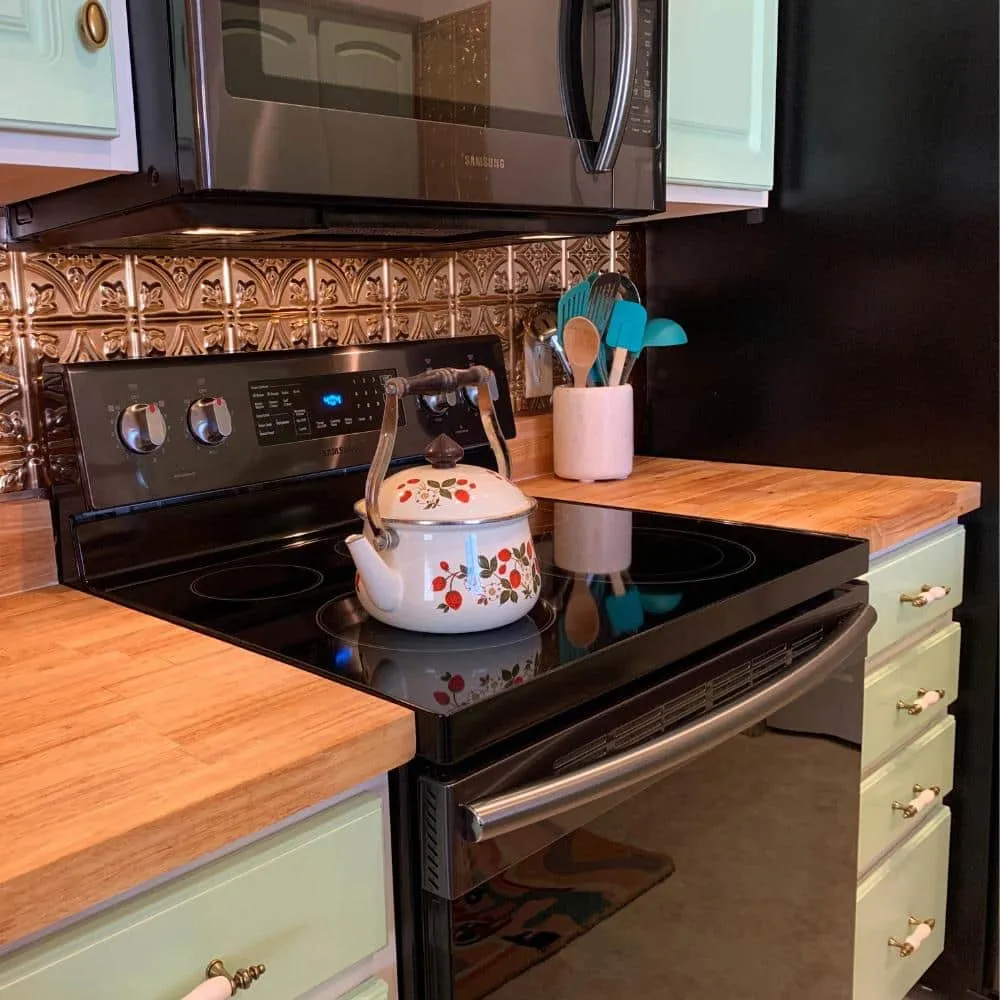HARDWOOD REFLECTIONS 6 ft. L x 39 in. D Unfinished Hevea Solid Wood Butcher Block Island Countertop With Square Edge, photo 3 of 15