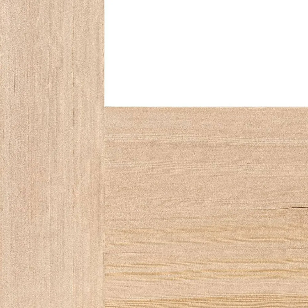 Krosswood Doors 36 in. x 80 in. Farmhouse LH 3/4 Lite Clear Glass Unfinished Douglas Fir Prehung Front Door, photo 6 of 8