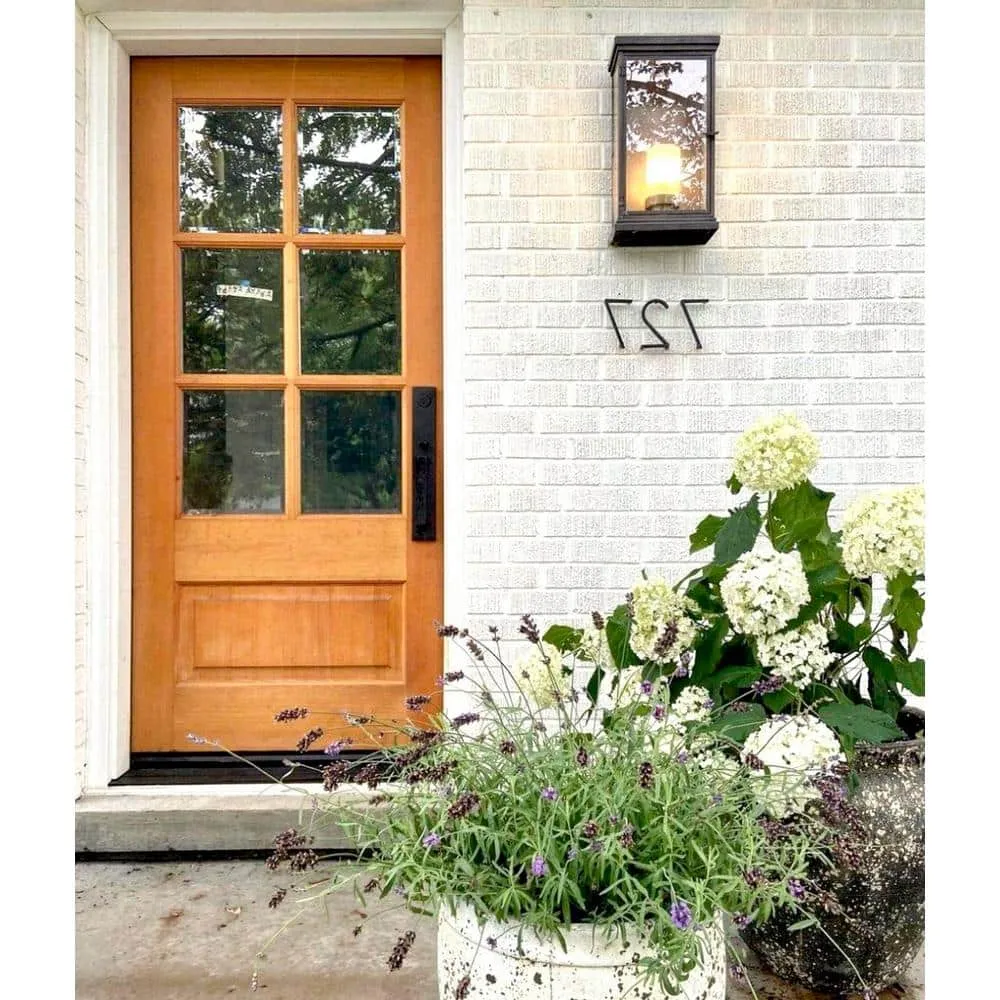 Krosswood Doors 36 in. x 80 in. Farmhouse LH 3/4 Lite Clear Glass Unfinished Douglas Fir Prehung Front Door, photo 5 of 8