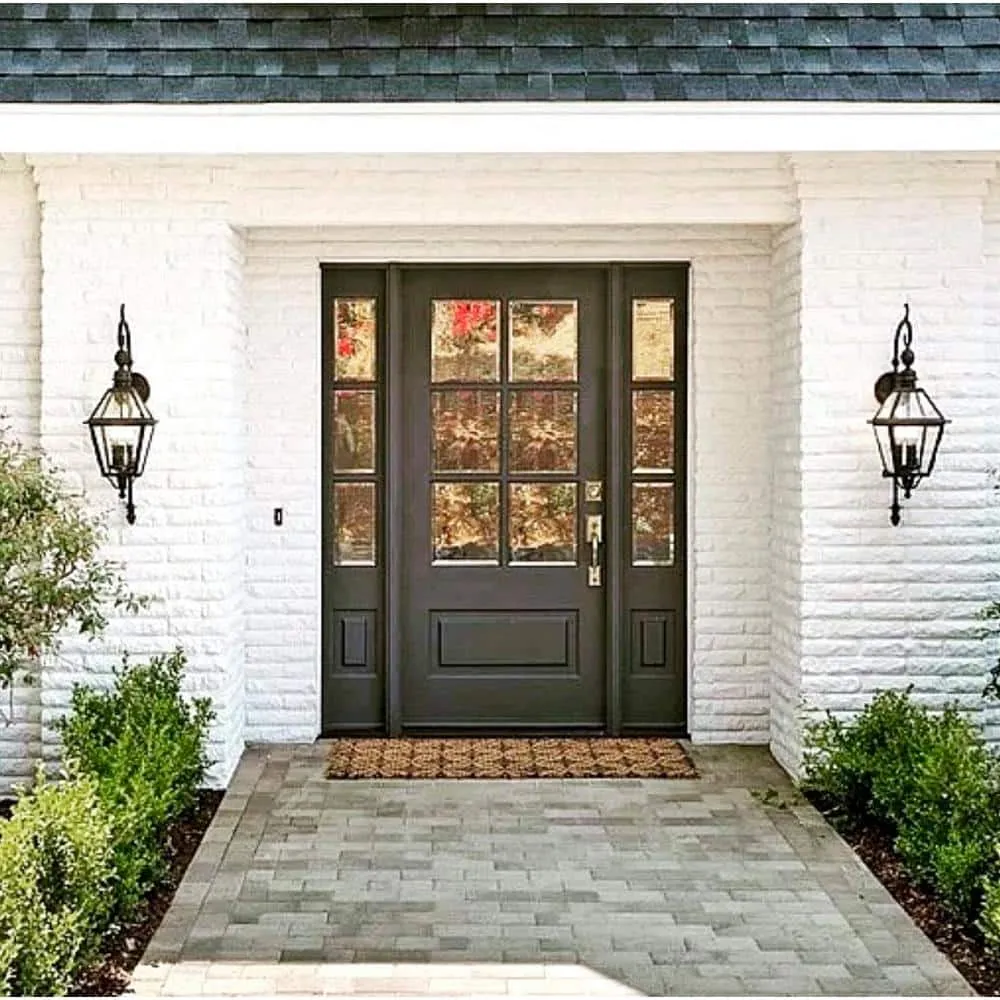 Krosswood Doors 36 in. x 80 in. Farmhouse LH 3/4 Lite Clear Glass Unfinished Douglas Fir Prehung Front Door, photo 4 of 8