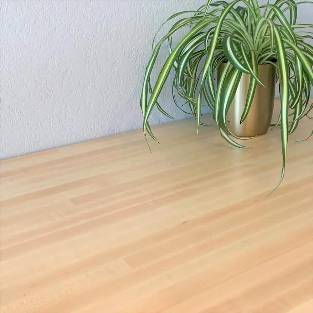 HARDWOOD REFLECTIONS 6 ft. L x 39 in. D Unfinished Maple Solid Wood Butcher Block Island Countertop With Square Edge, photo 8 of 11