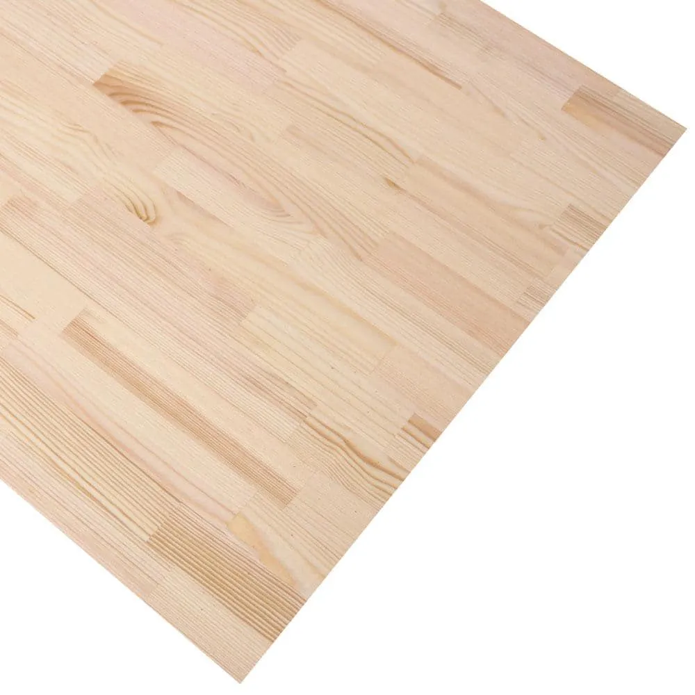 HARDWOOD REFLECTIONS 4 ft. L x 30 in. D Unfinished Nordic Pine Solid Wood Butcher Block Standard Desktop Countertop With Eased Edge, photo 10 of 10