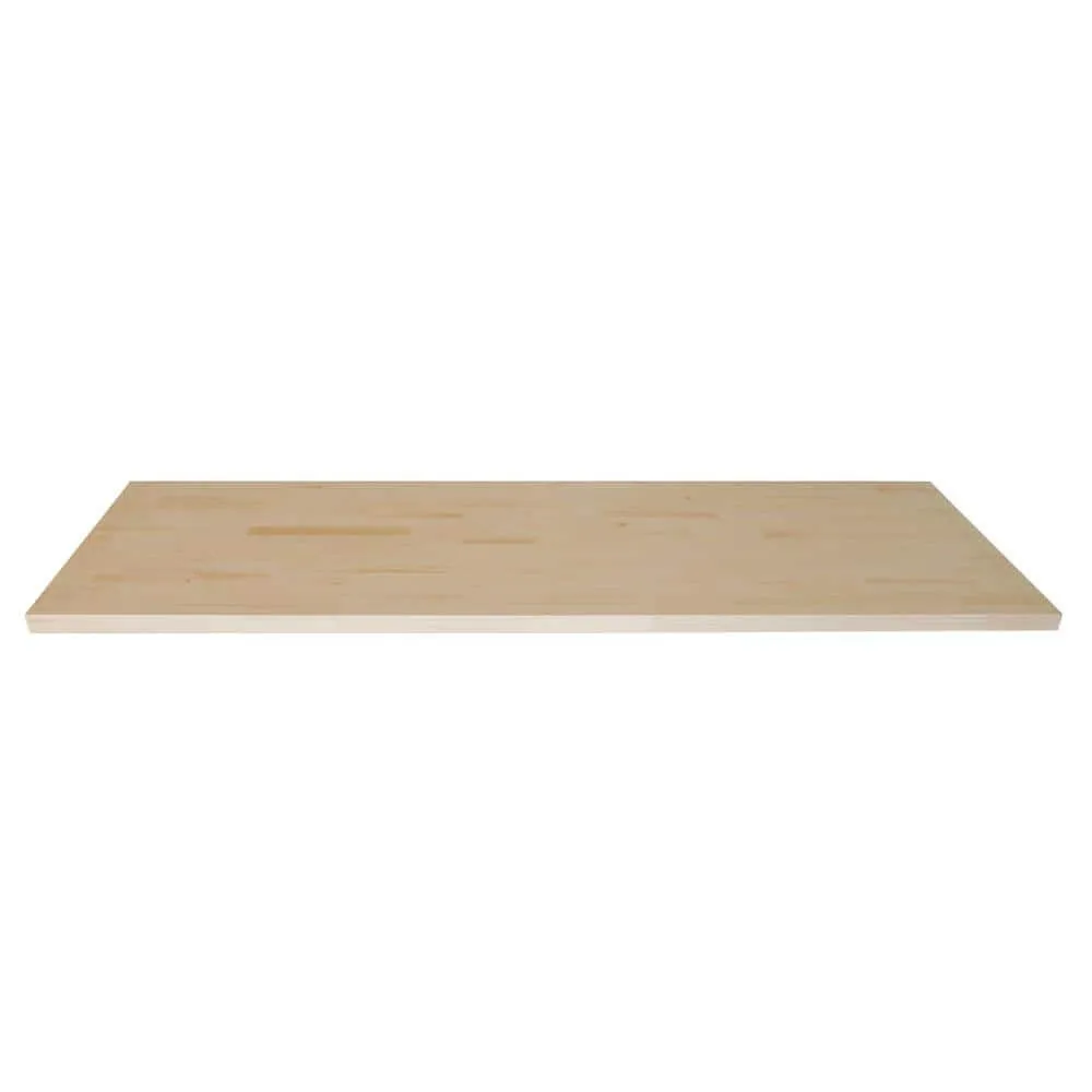 HARDWOOD REFLECTIONS 4 ft. L x 30 in. D Unfinished Nordic Pine Solid Wood Butcher Block Standard Desktop Countertop With Eased Edge, photo 9 of 10